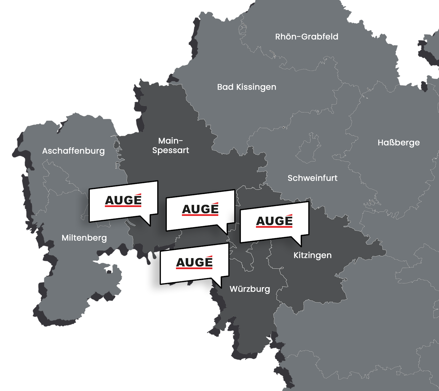 Karte der Standorte